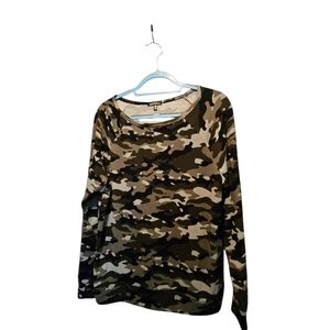 Tart Intimates Camo Pajama Set Large Camouflage Lounge Sleepwear Shorts ws51